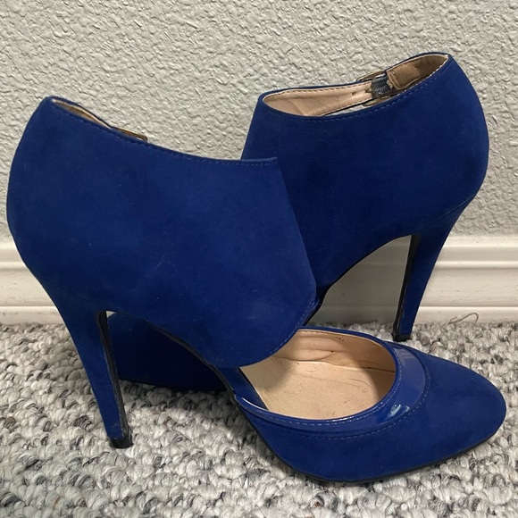 Qupid | Blue Suede Stilettos - Picture 6 of 13